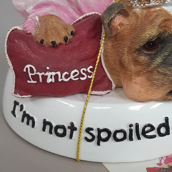 Vintage Zelda Wisdom 2003 English Bulldog "I'm Not Spoiled I'm A Princess" NWT - Picture 3 of 11